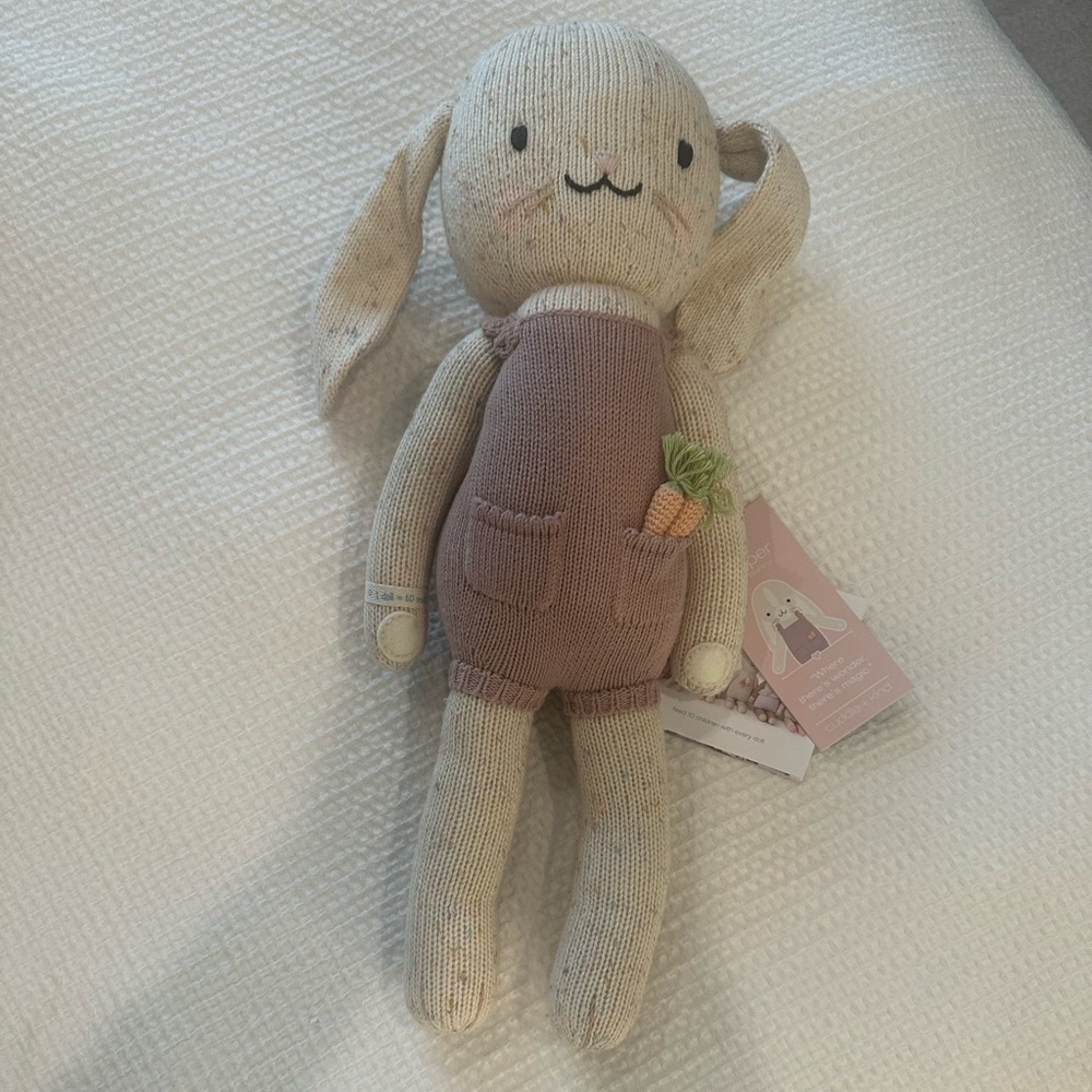 Cuddle & Kind handmade stuffed animal (20”) with tags & original wrap & gift box